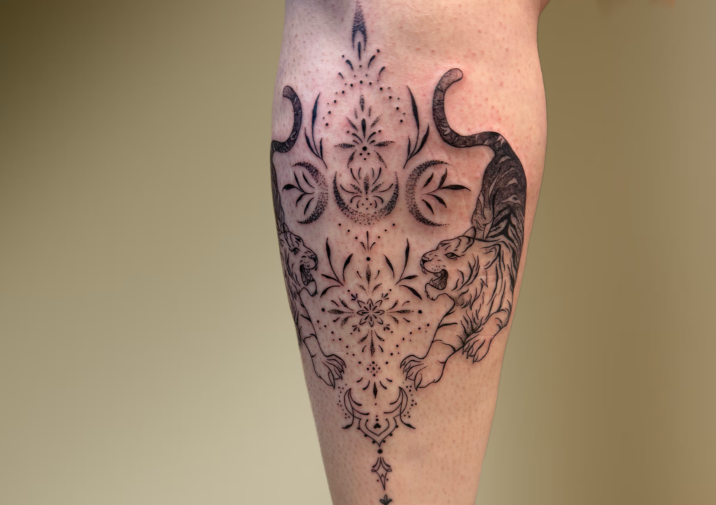 Im privaten Tattoostudio GreStella entstehen individuelle Mandala-Tattoos und Erinnerungskunst in ruhiger Atmosphäre.